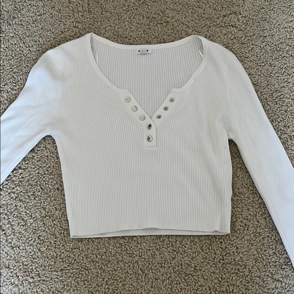 Long Sleeve Crop Top 